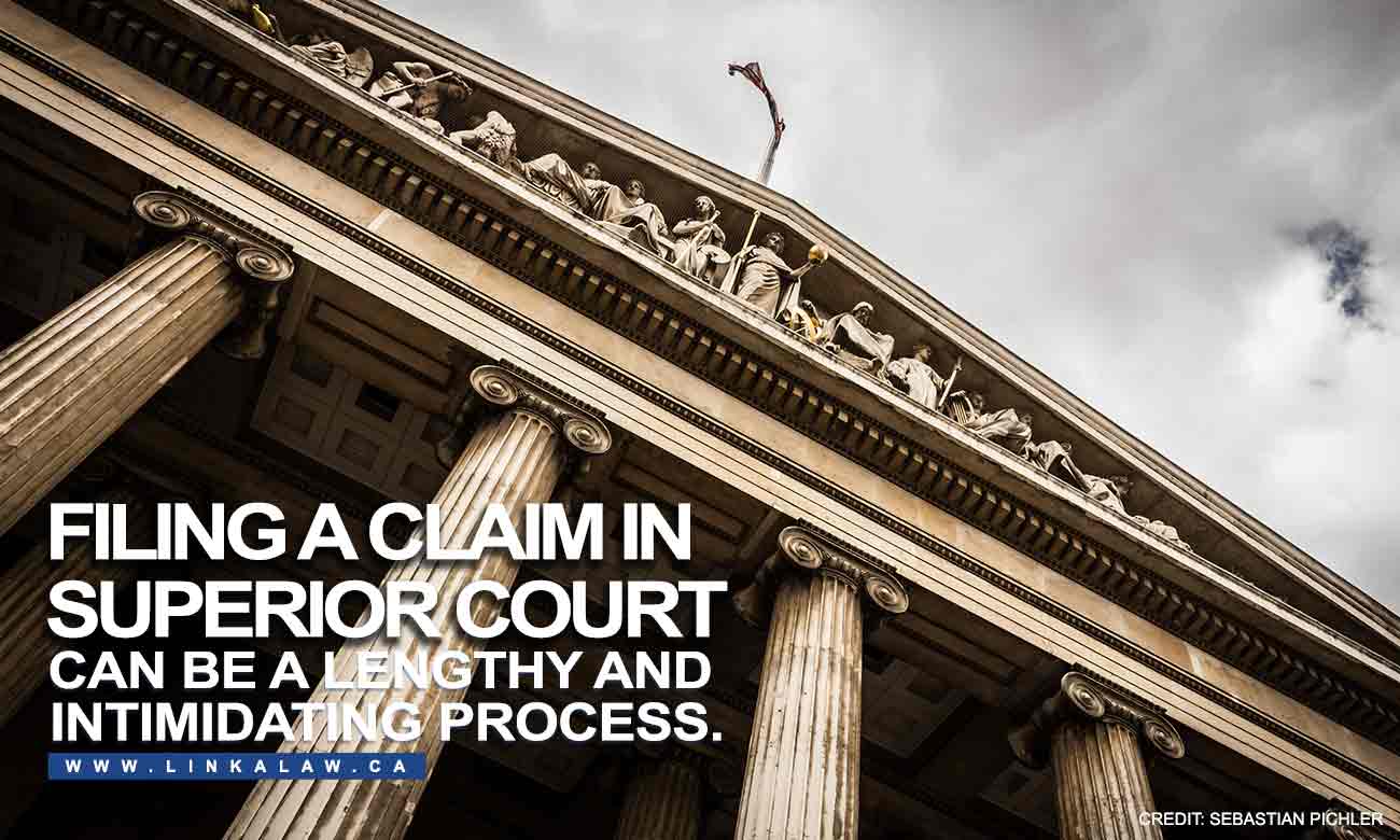 Filing a claim in Superior Court can be a lengthy and intimidating process.